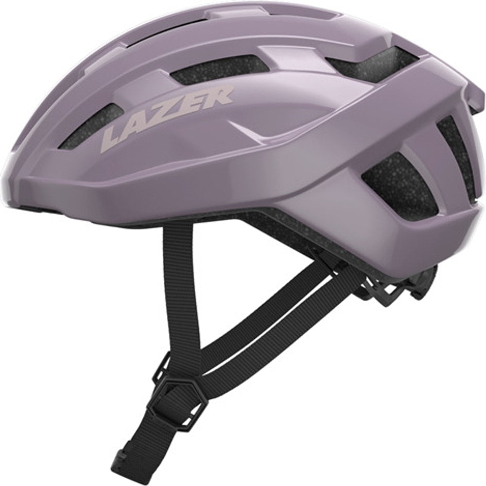 Lazer Tonic Kineticore road helmet featuring aerodynamic design, adjustable straps, and ventilation for cycling safety.