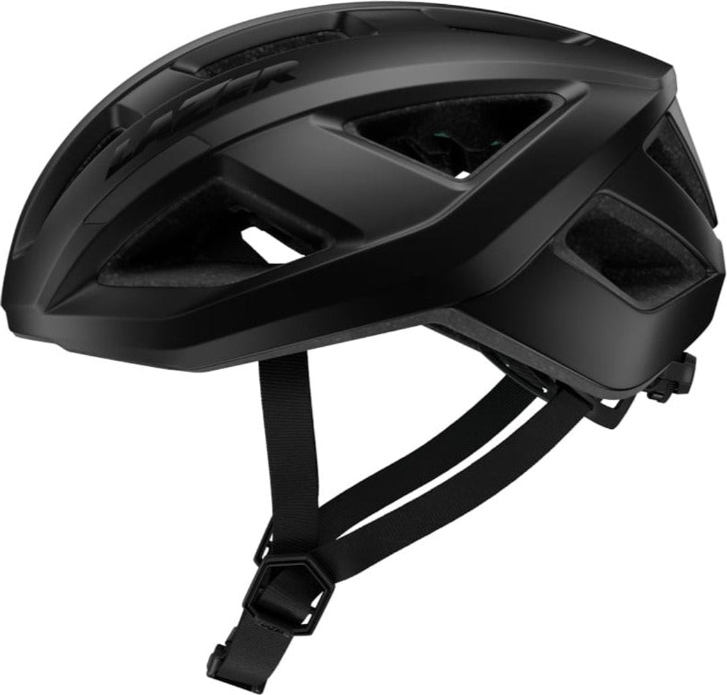 Lazer Tonic Kineticore road helmet in black with aerodynamic design and ventilation for cycling safety and comfort.