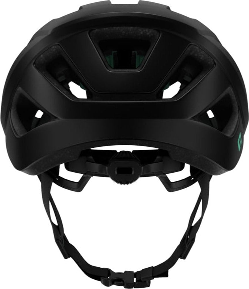 Lazer Tonic Kineticore road helmet with aerodynamic design and adjustable straps, shown from a side angle.