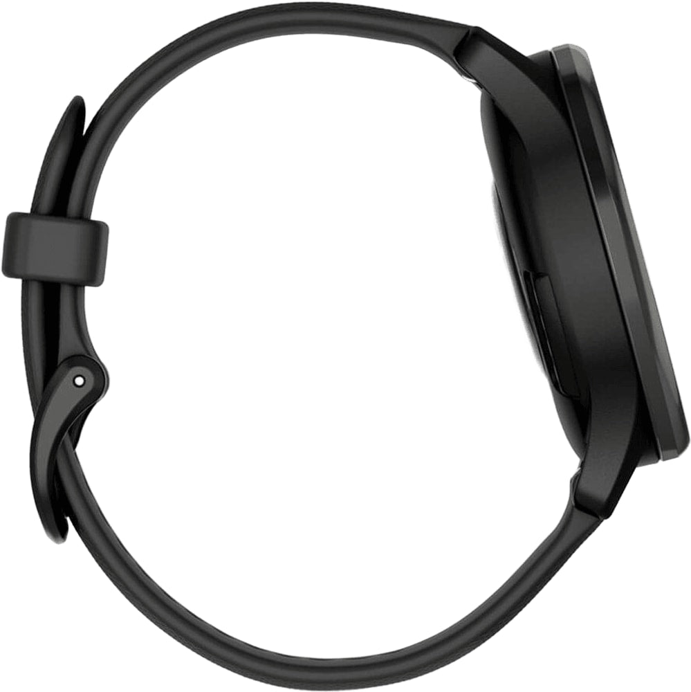 Garmin Vivomove Trend smartwatch with a sleek digital display and stylish band, showcasing a modern fitness accessory.