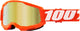 Youth goggles from 100 Percent Strata 2 accessories, featuring clear lenses and adjustable straps for active sports wear.