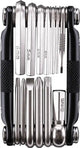 Crankbrothers M13 multi-tool with various bike repair tools and hex keys, compact and portable accessories for cycling repairs.