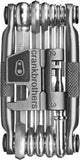 Crankbrothers M17 multi-tool for bike accessories, featuring multiple wrench and screwdriver functions in a compact design.