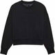 Fox Wordmark Oversized Crew Fleece Womens Pullover