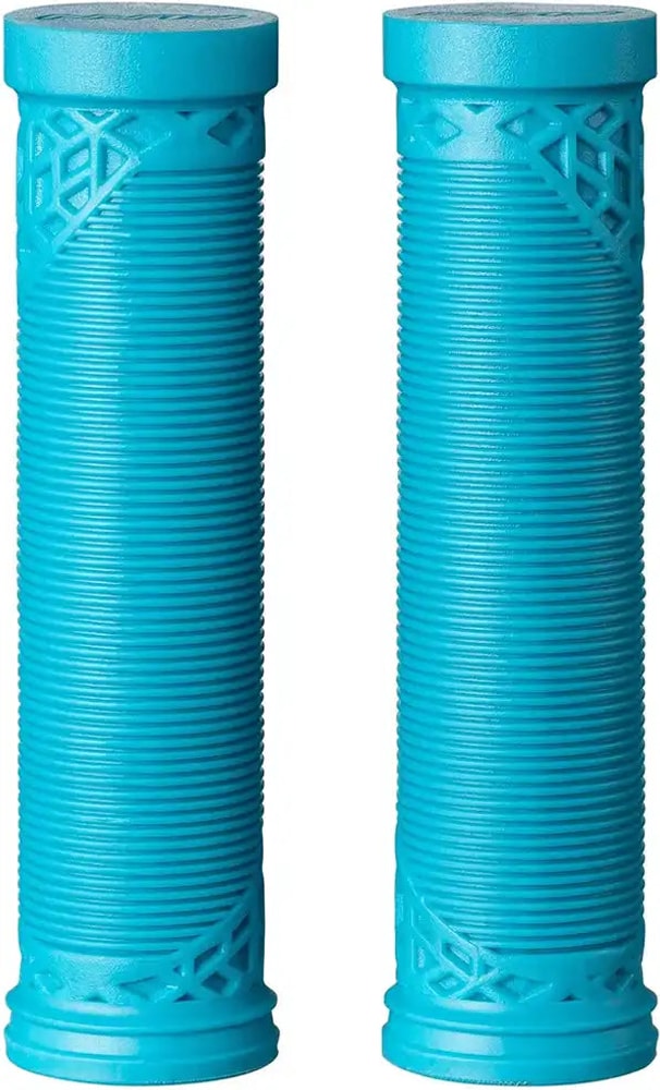 FUNN Hilt ES MTB grips with textured rubber handles and locking mechanisms, designed for mountain bike accessories.