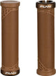 FUNN Hilt Junior Lock-On MTB grips with textured rubber surface and metal clamps for secure mountain bike handlebar grip.