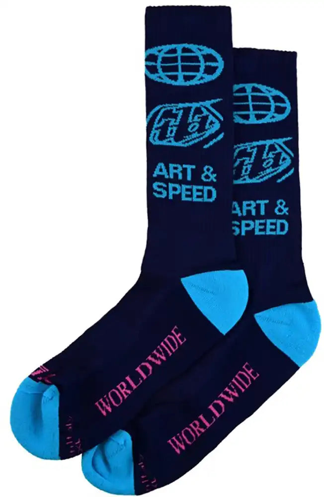 Troy Lee Designs Performance WORLDWIDE Crew Mens Socks - ABC Bikes