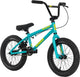 Raven 2027 Trickster 16 BMX bike with black frame and colorful accents, designed for young riders and BMX enthusiasts.