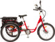 TEBCO 2022 e-bike carrier mounted on a bicycle, designed for secure transporting of TEBCO electric bikes.
