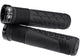 Leatt ReaFlex 6.0 Lock-On MTB grips with textured rubber surface and aluminum lock-on rings for secure mountain biking handlebar grip