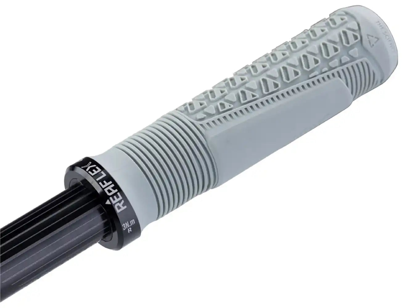 Leatt ReaFlex 6.0 Lock-On mountain bike grips with ergonomic design and secure lock-on clamps for enhanced grip and control.