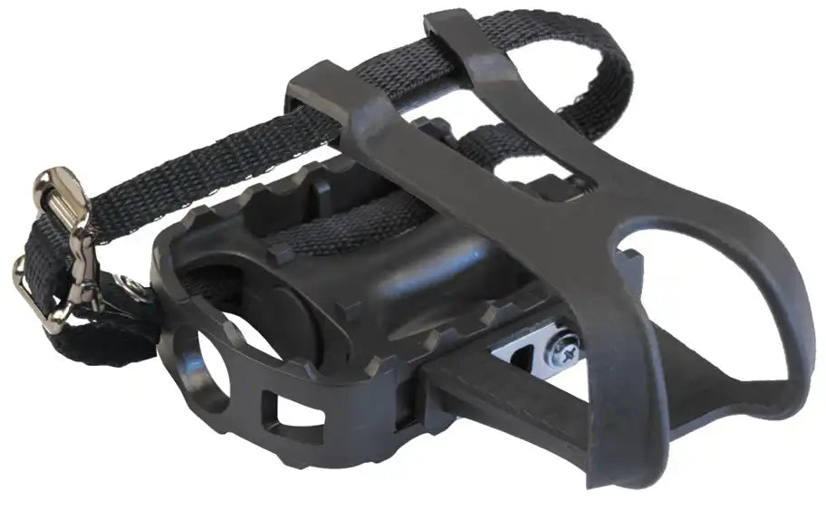Azur Grip+ Toeclip & Strap Plastic Pedals | ABC Bikes