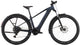 Cube Reaction Hybrid Performance 600 FE e-bike with indigoblue and reflex frame, showcasing its sleek design and electric motor.