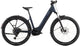 Cube Reaction Hybrid Performance EE 600 FE e-bike in Indigo Blue and Reflex, featuring a sleek frame and advanced electric motor system.
