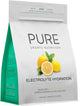 Pure Sports Nutrition electrolyte hydration powder in lemon flavor, 500g container with lemon slices and hydration ingredients.