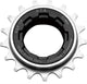 ATA BMX freewheel part, black metal BMX bike component with gear teeth, designed for smooth gear shifting and durability.