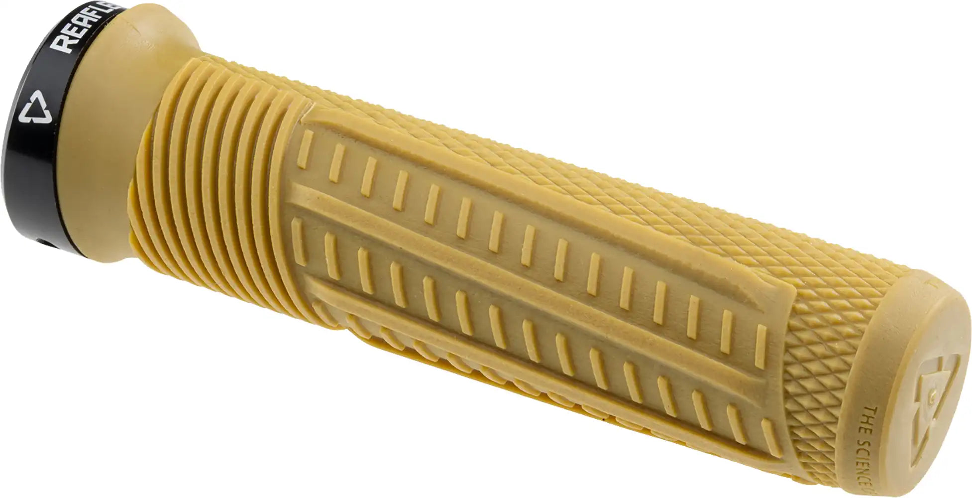 Leatt ReaFlex 6.0 Half Waffle Lock-On MTB grips with 30mm diameter, thin gum rubber for enhanced grip and control.