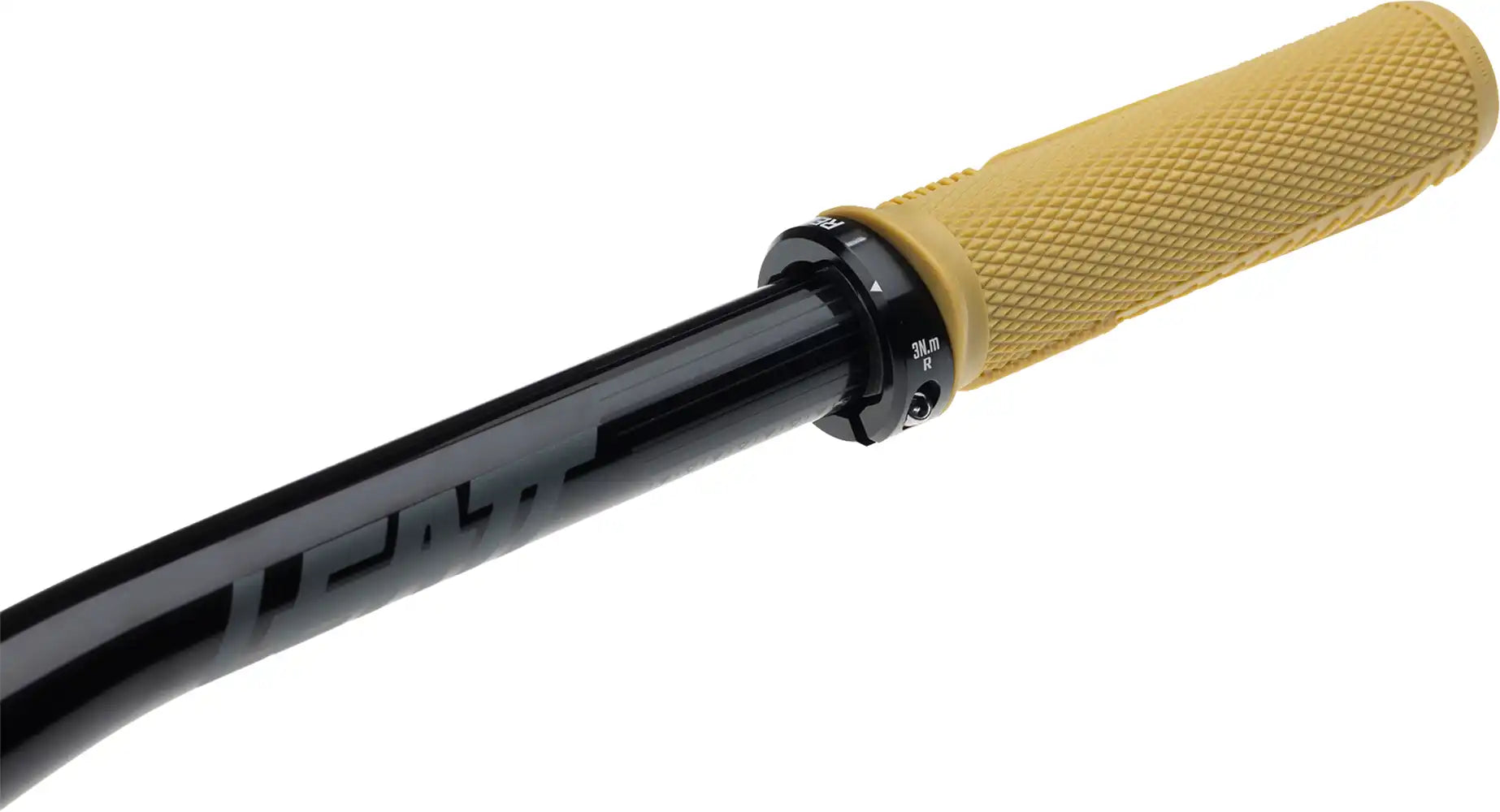 Leatt ReaFlex 6.0 Half Waffle Lock-On MTB grips with 30mm diameter and thin gum rubber for mountain biking comfort.
