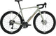 Gray Merida Mission 7000 gravel bike with lightweight frame and rugged tires, ready for off-road adventures.
