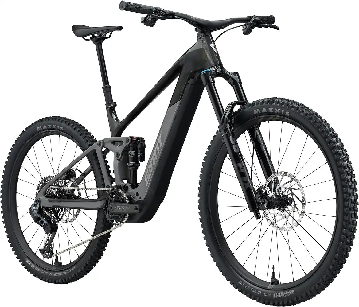 2027 Giant Trance Advanced E+ 1 Carbon/Tactical Grey - front angle