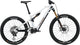 Merida eOne Sixty 10K e-bike in snow white and bronze metal finish, featuring a rugged mountain bike design for off-road riding.