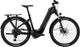 Merida eSpresso CC 400 EQ e-bike with metallic black and gunmetal grey frame, featuring sleek design and electric assist technology.