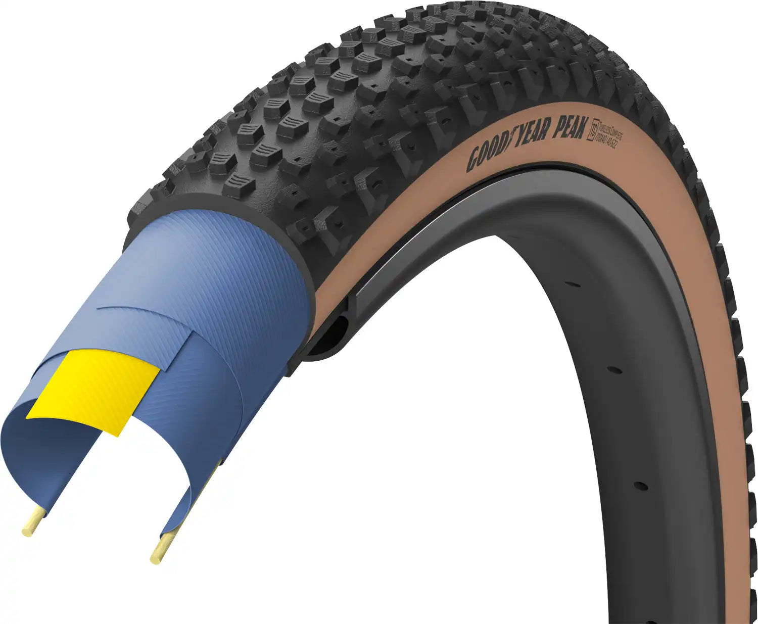 Goodyear Peak Ultimate Tubeless Folding Gravel Tyre - ABC Bikes
