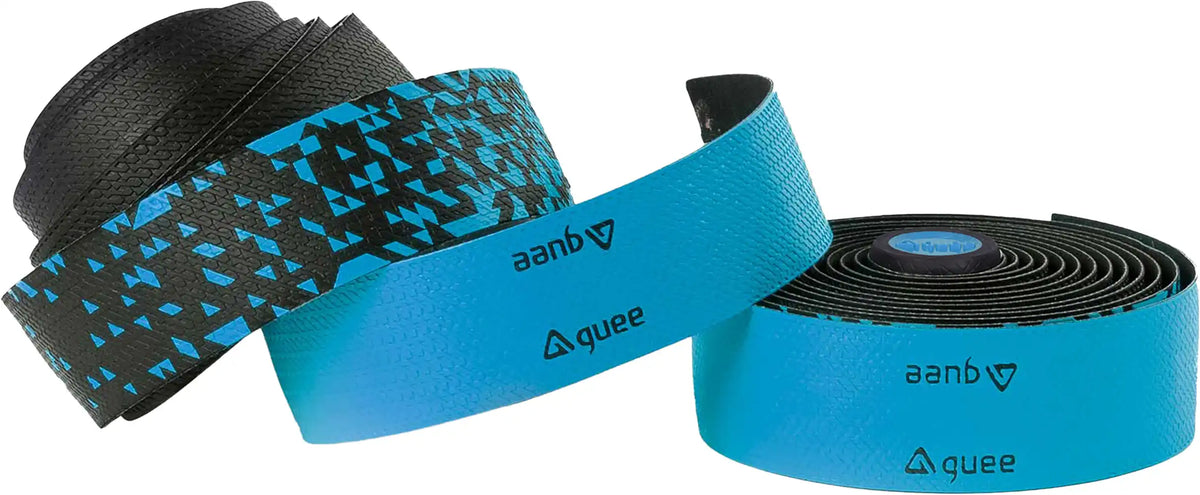 Guee SL Dual Handlebar Tape in blue, cycling accessories, showing textured surface and dual handlebar grip design.