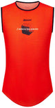 Santini Paris Roubaix SL men's cycling base layer, orange, size XL, close-up view of lightweight, moisture-wicking clothing.