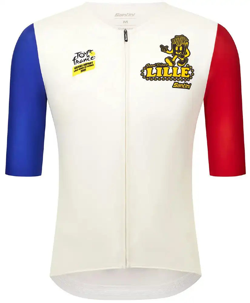 Santini TDF Grand Depart Lille SS Mens Jersey
