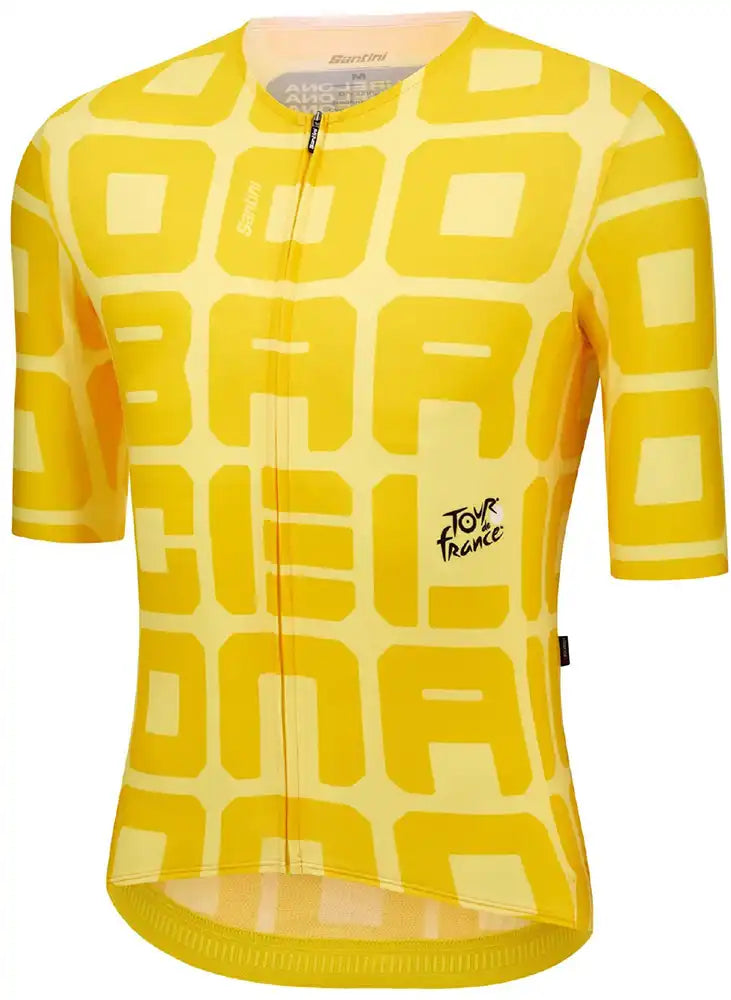 Santini TDF Grand Depart Barcelona SS Mens Jersey