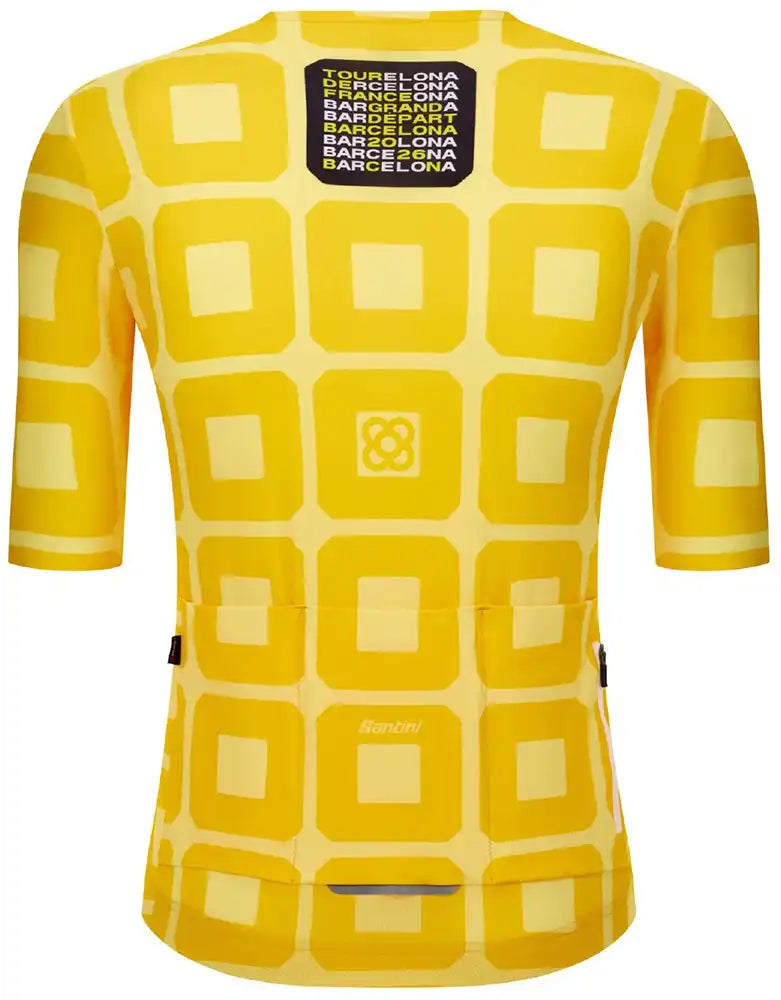 Santini TDF Grand Depart Barcelona SS Mens Jersey