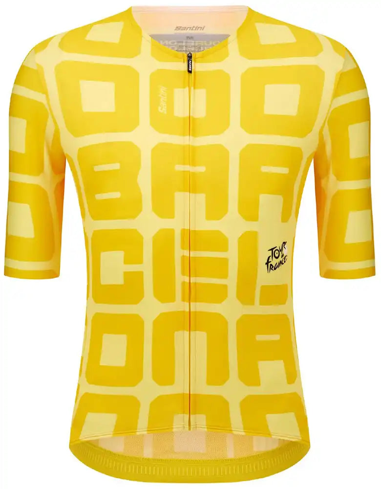 Santini TDF Grand Depart Barcelona SS Mens Jersey