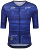Santini TDF Arc de Triomphe Stage short-sleeve men's cycling jersey in black, size XL, featuring race-inspired design and lightweight fabric.