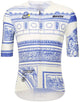 White Santini TDF Arc de Triomphe stage men's short-sleeve cycling jersey, 2XL, front view with logo details.