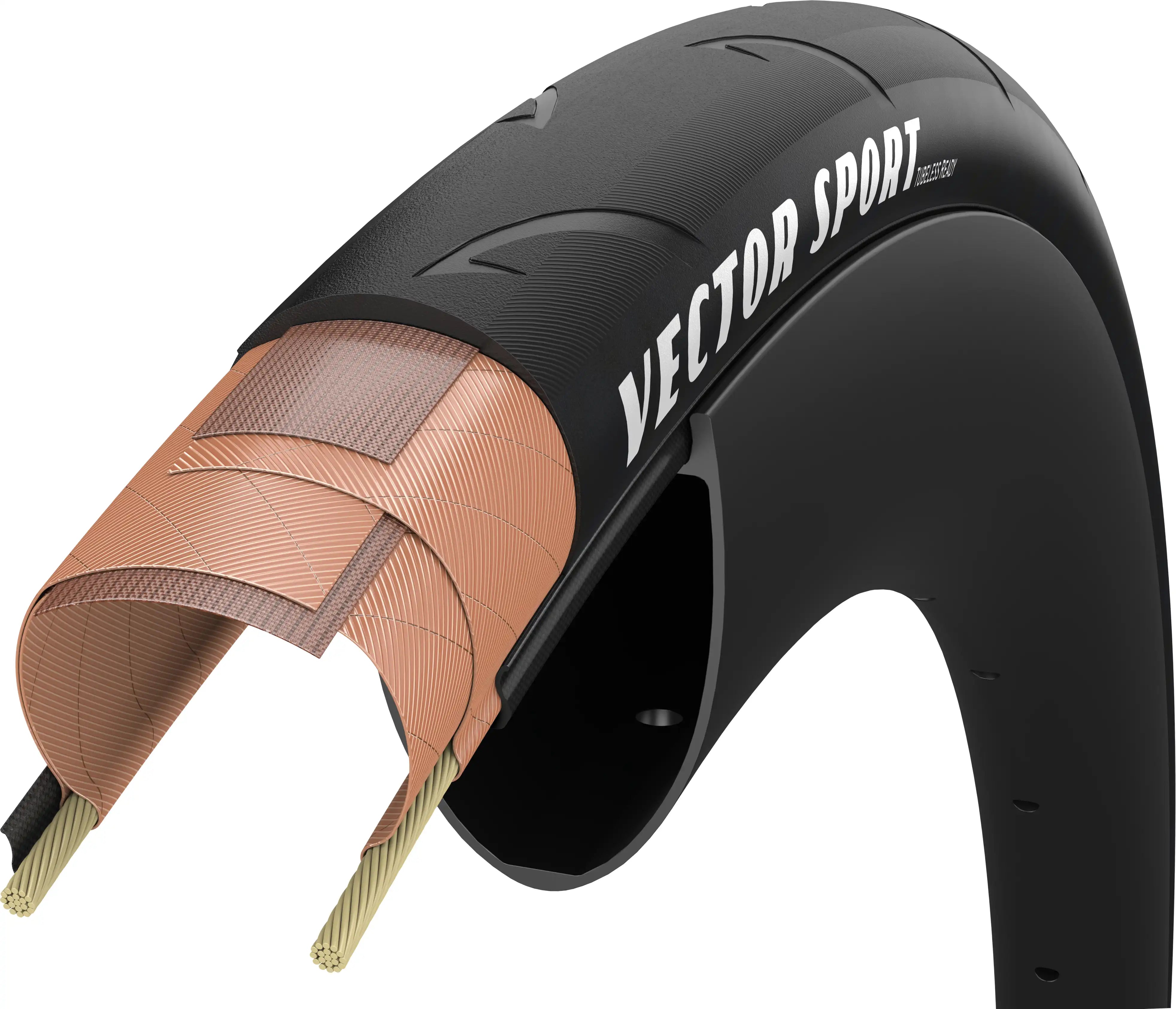 Goodyear Vector Sport Tubeless Folding Road Tyre - ABC Bikes