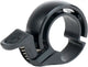 Knog Oi Classic Bell in black, a stylish bicycle accessories bell with a sleek design and durable metal construction