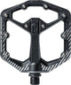 Crankbrothers Stamp 7 Danny Mac Platform Pedals with black body and silver pins, designed for mountain biking.
