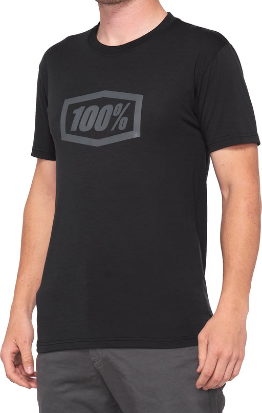 100% Essential Mens SS T-Shirt - ABC Bikes