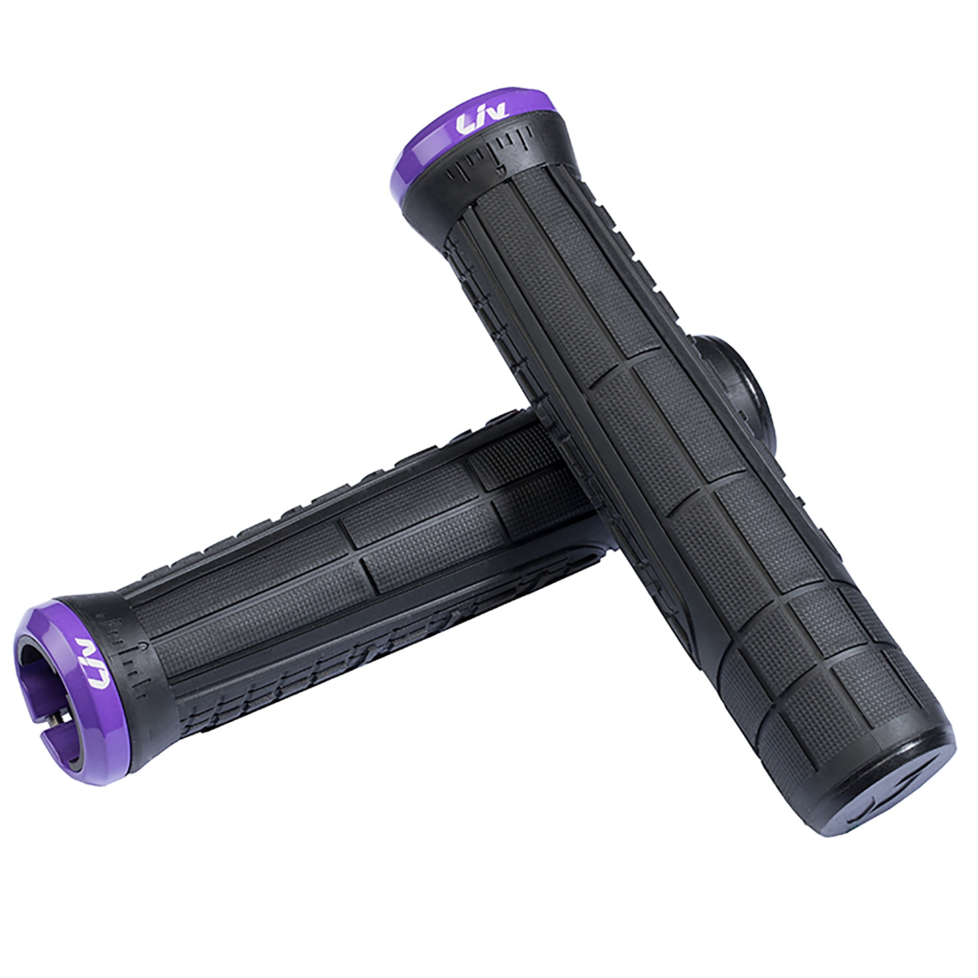 Liv Supera Lock-On MTB Grips Black/Purple | ABC Bikes