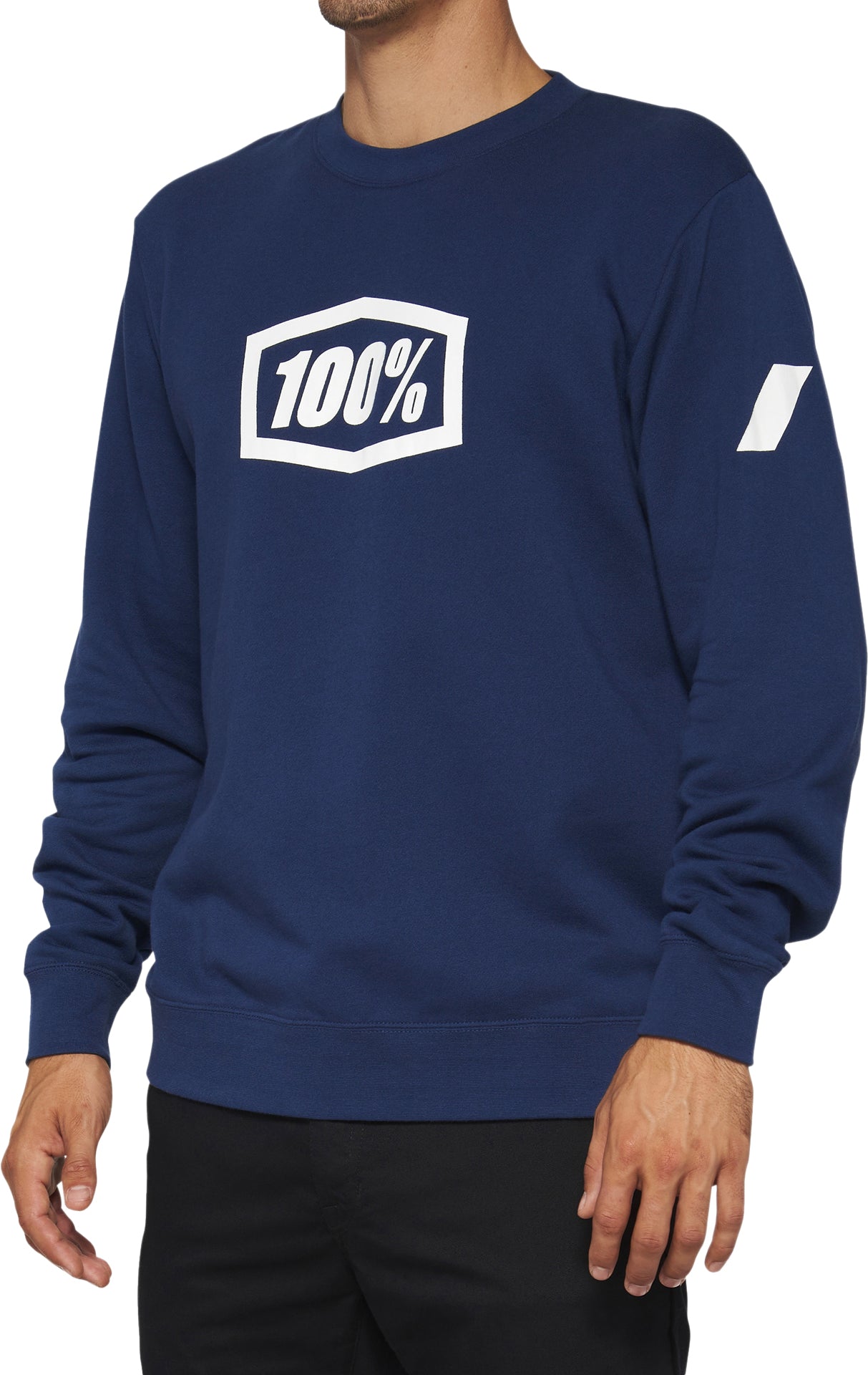 100% Icon Crewneck Fleece Mens Pullover - ABC Bikes