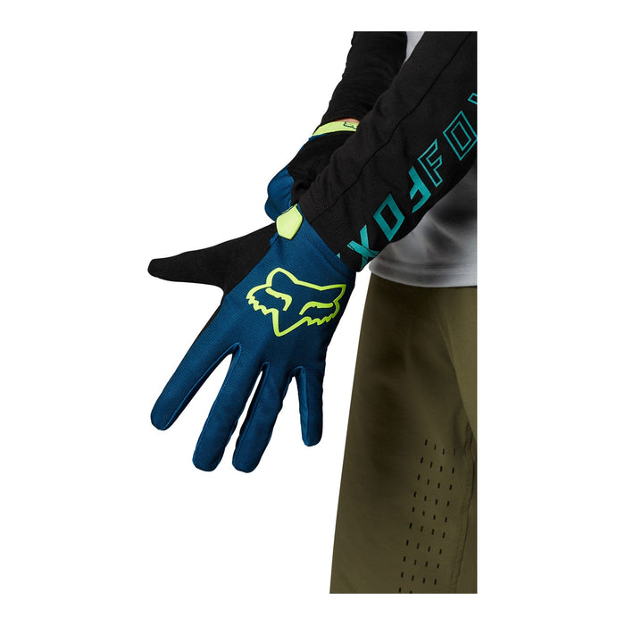 Fox Ranger Mens MTB Gloves SM Blue/Yellow | ABC Bikes