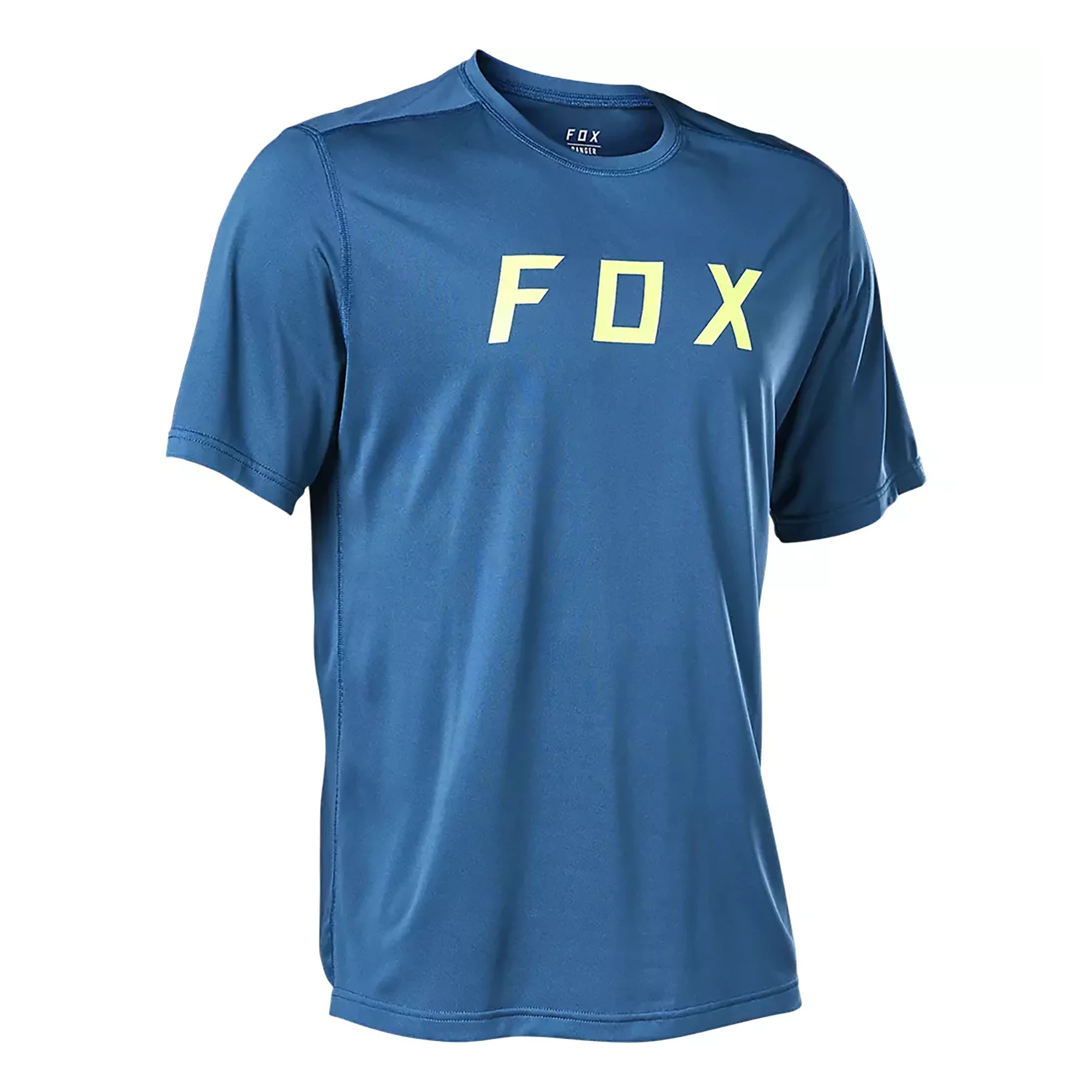 Fox Ranger DriRelease FOX SS MTB Jersey SM Blue/Yellow | ABC Bikes