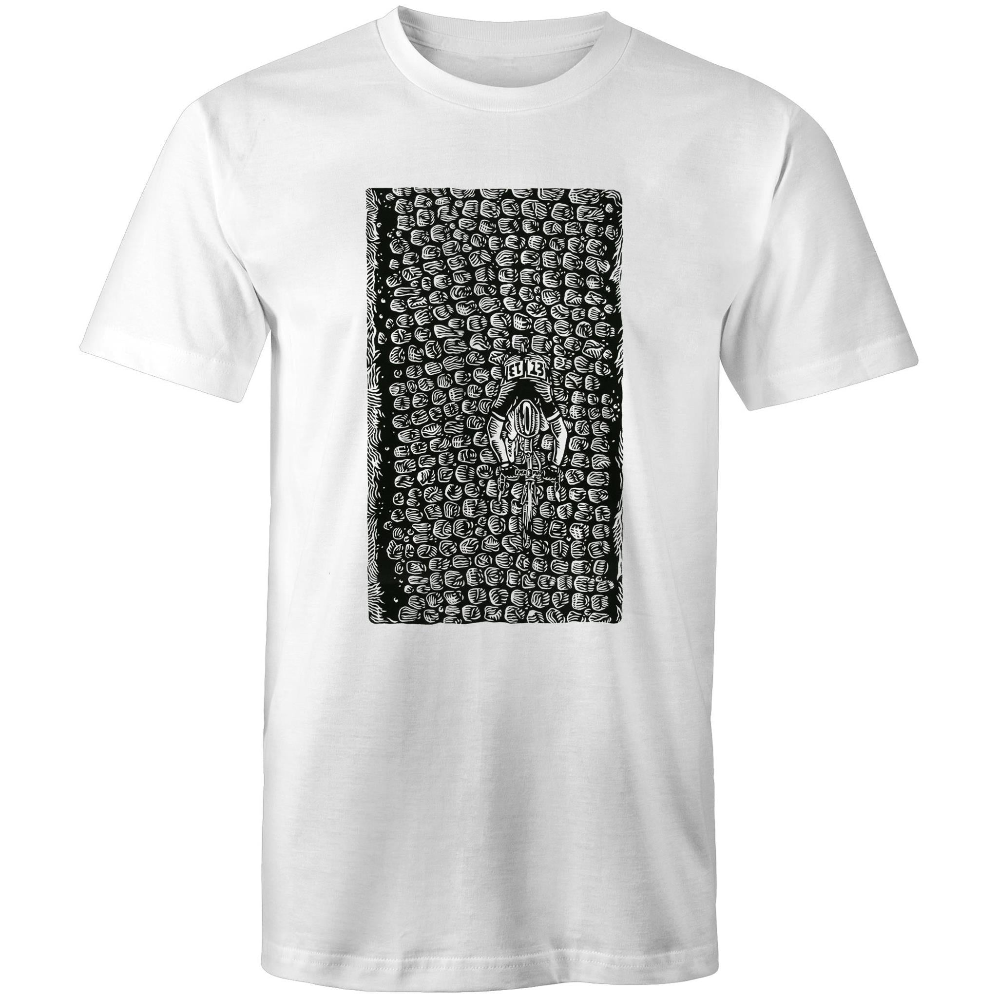 Cobblestones T-Shirt White Small | ABC Bikes