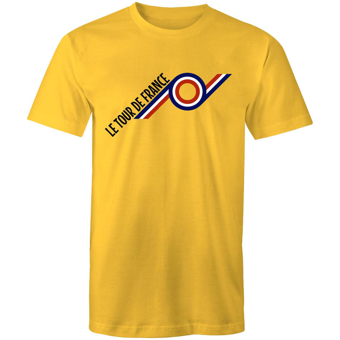Tour de France Bullseye T-Shirt Small Yellow | ABC Bikes