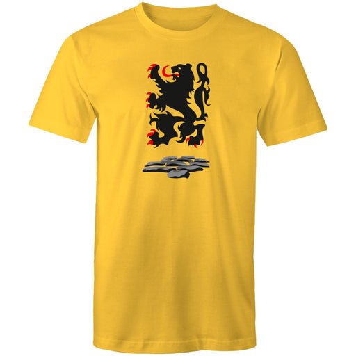 Lion of Flanders T-Shirt Yellow Small | ABC Bikes