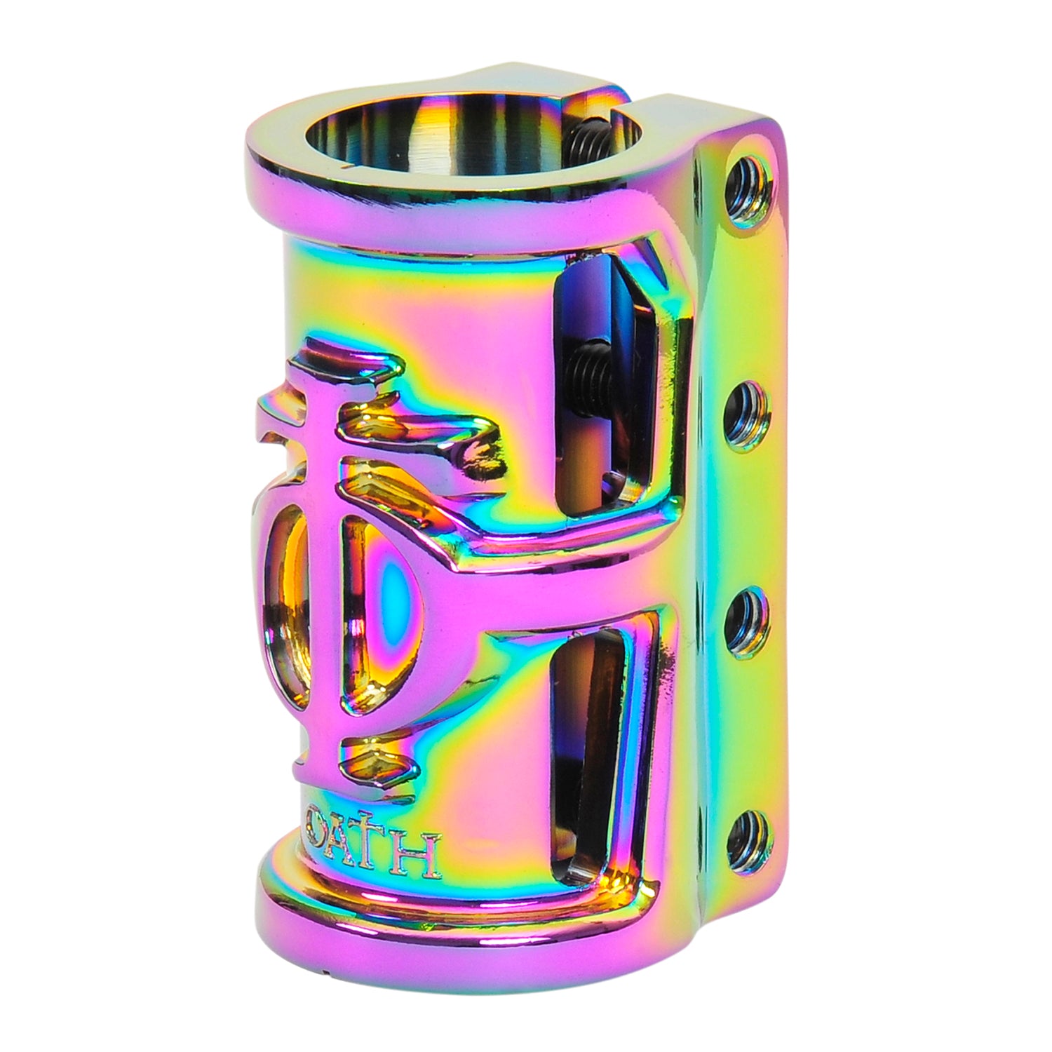 Oath Cage 4-Bolt SCS Scooter Clamp Neo Chrome | ABC Bikes