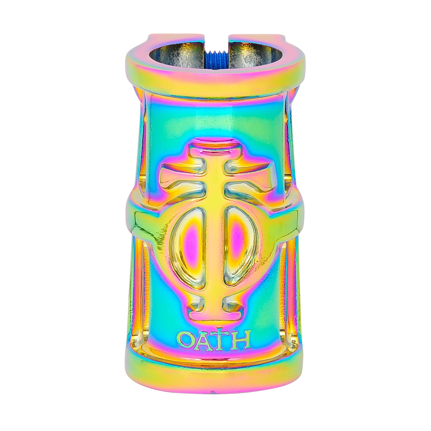 Oath Cage 4-Bolt SCS Scooter Clamp Neo Chrome | ABC Bikes