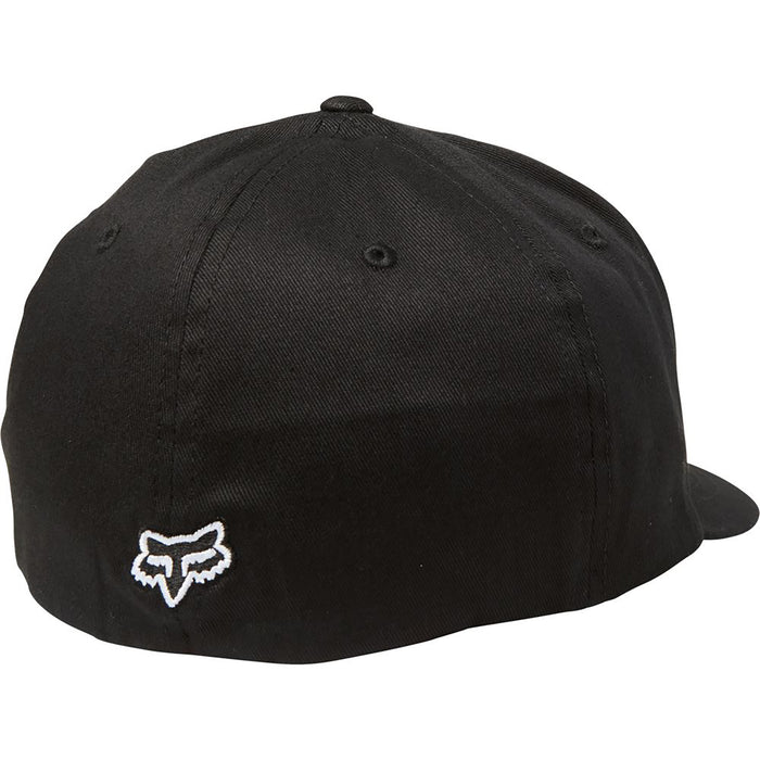 Fox Flex 45 Flexfit Hat L/XL Black/White | ABC Bikes