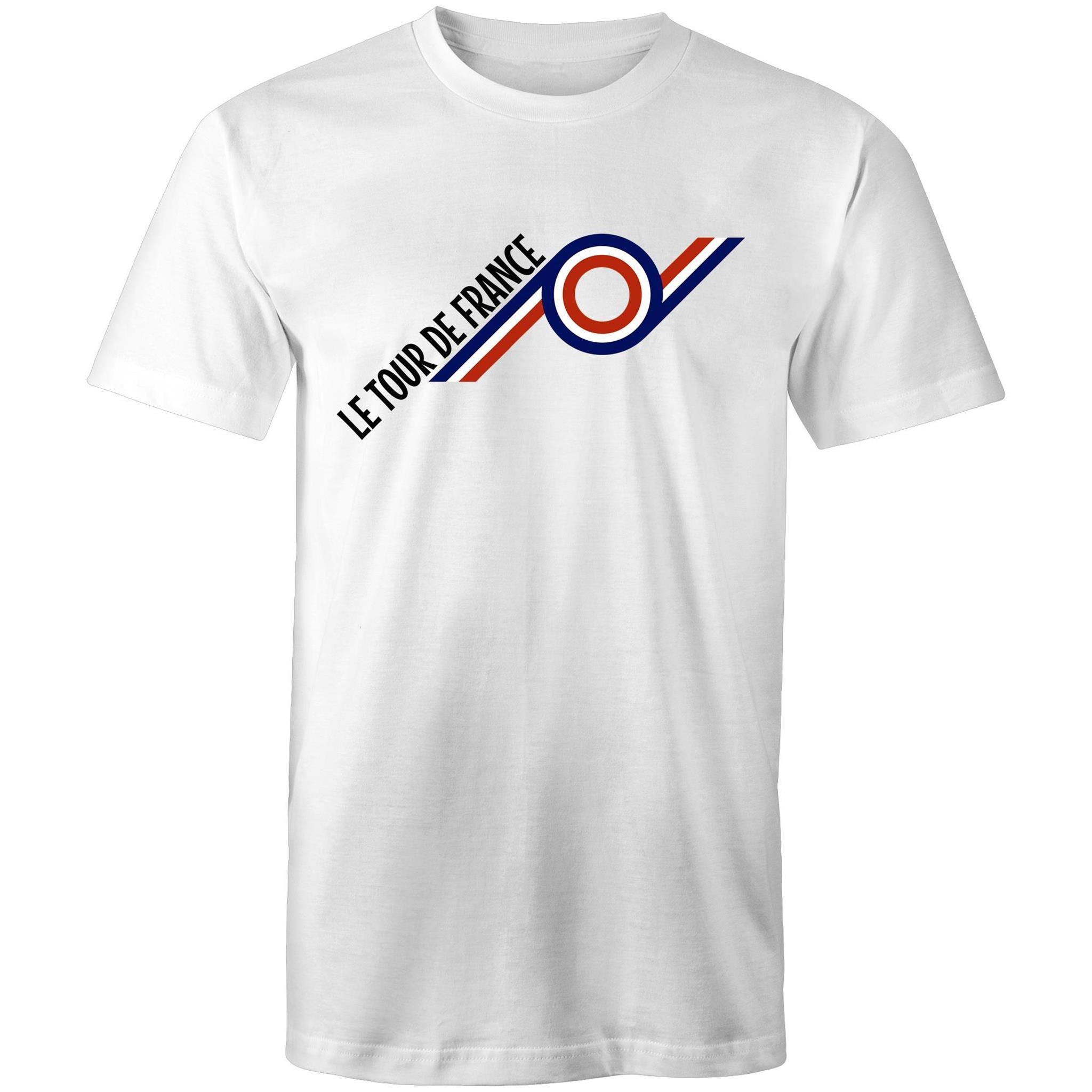 Tour de France Bullseye T-Shirt Small White | ABC Bikes